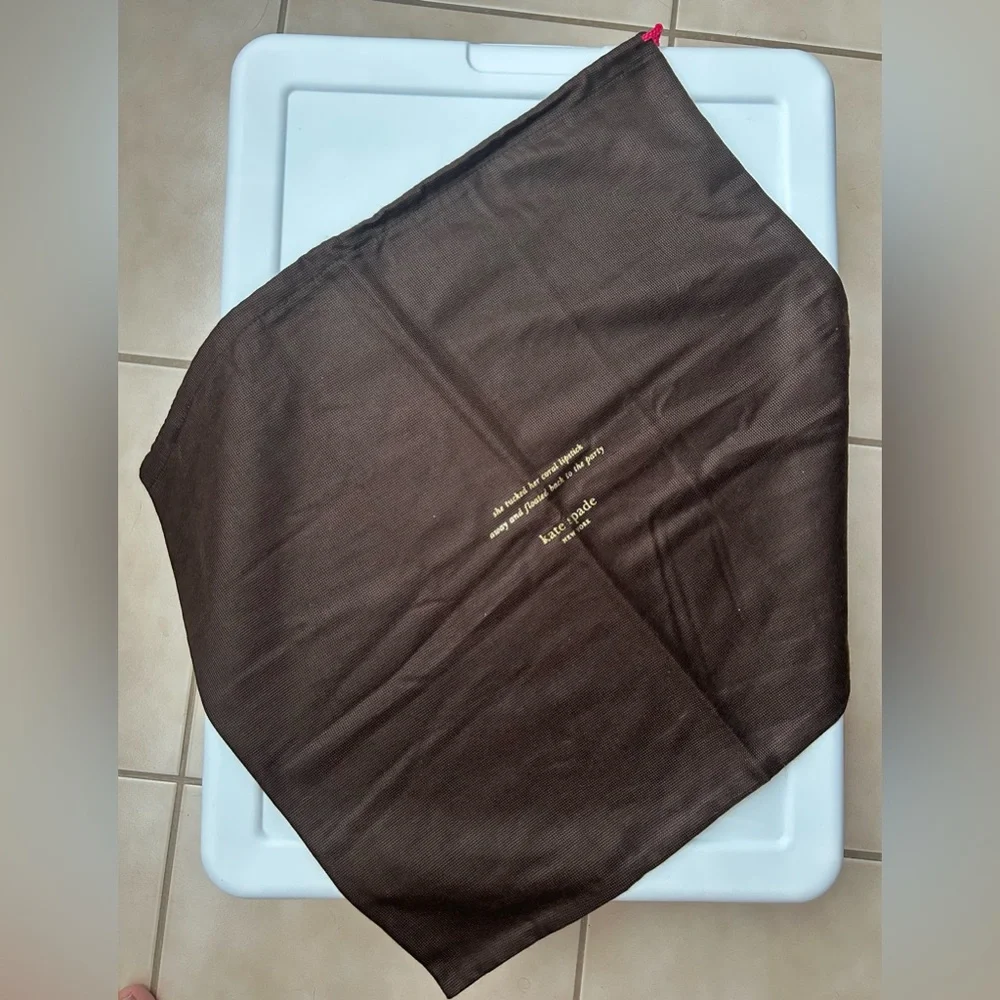 Kate Spade Brown and Gold Dust Bag